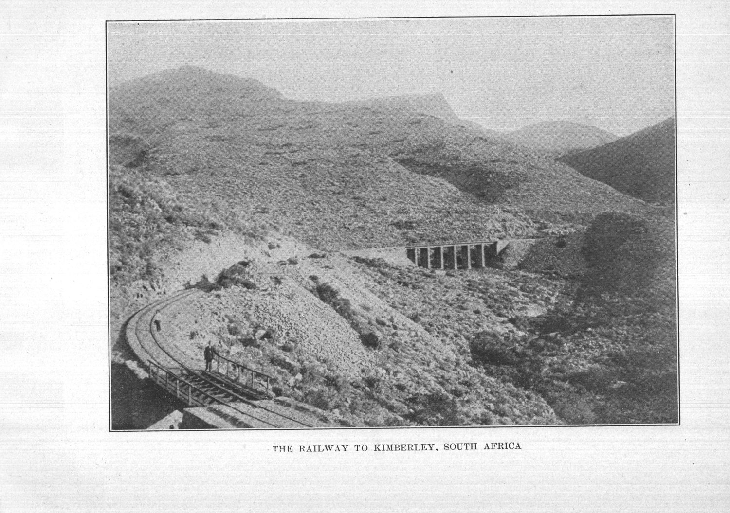 The railway to Kimberley, South Africa