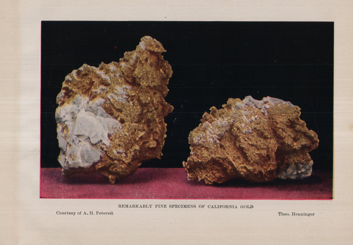 Remarkably fine specimens of California gold