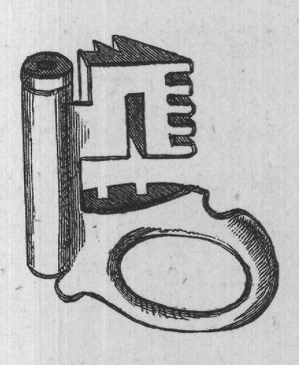 a key with two wards; in another the key is riveted on the