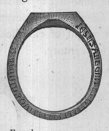 'Escutcheon' ring. French.