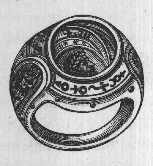 Amulet ring: bust of Hadrian.