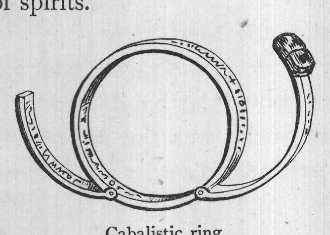 Cabalistic ring.