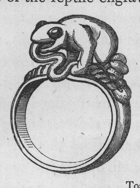 Toadstone rings.