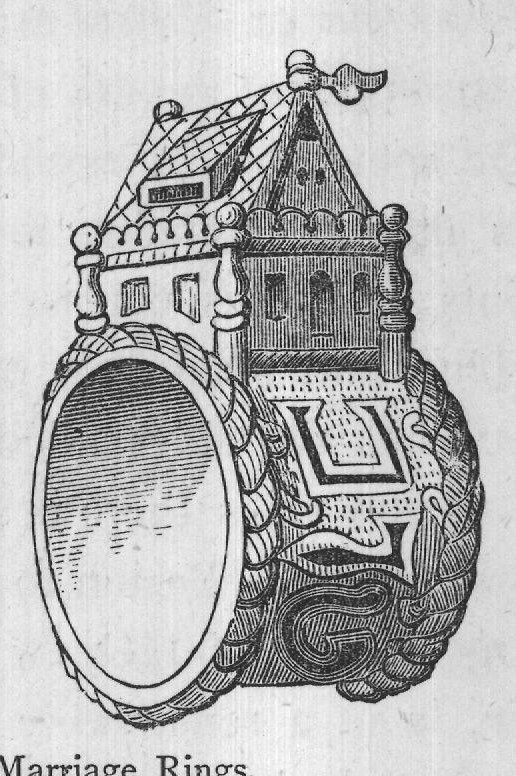 Hebrew Marriage Rings.