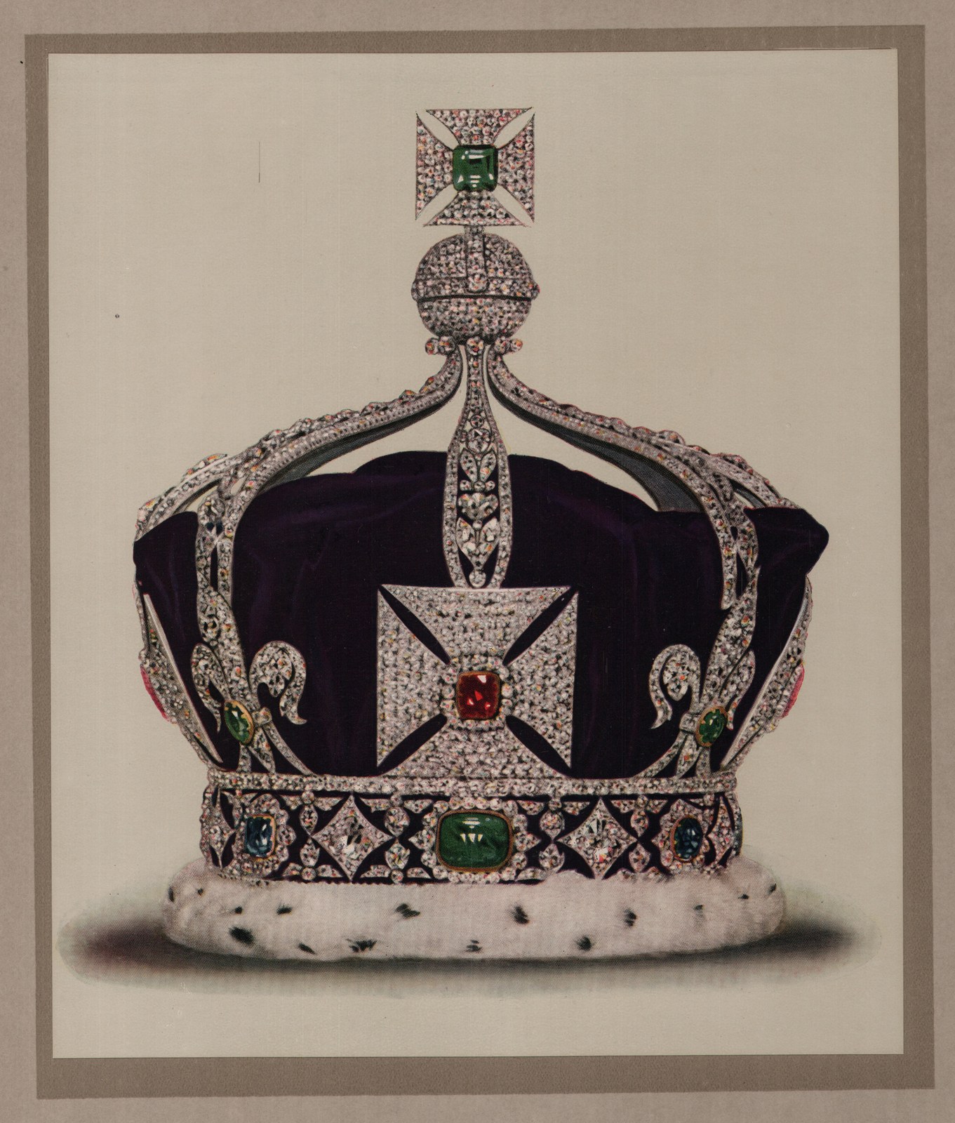 The Regalia: Linnen Gloves — from The Crown Jewels of England (1911)