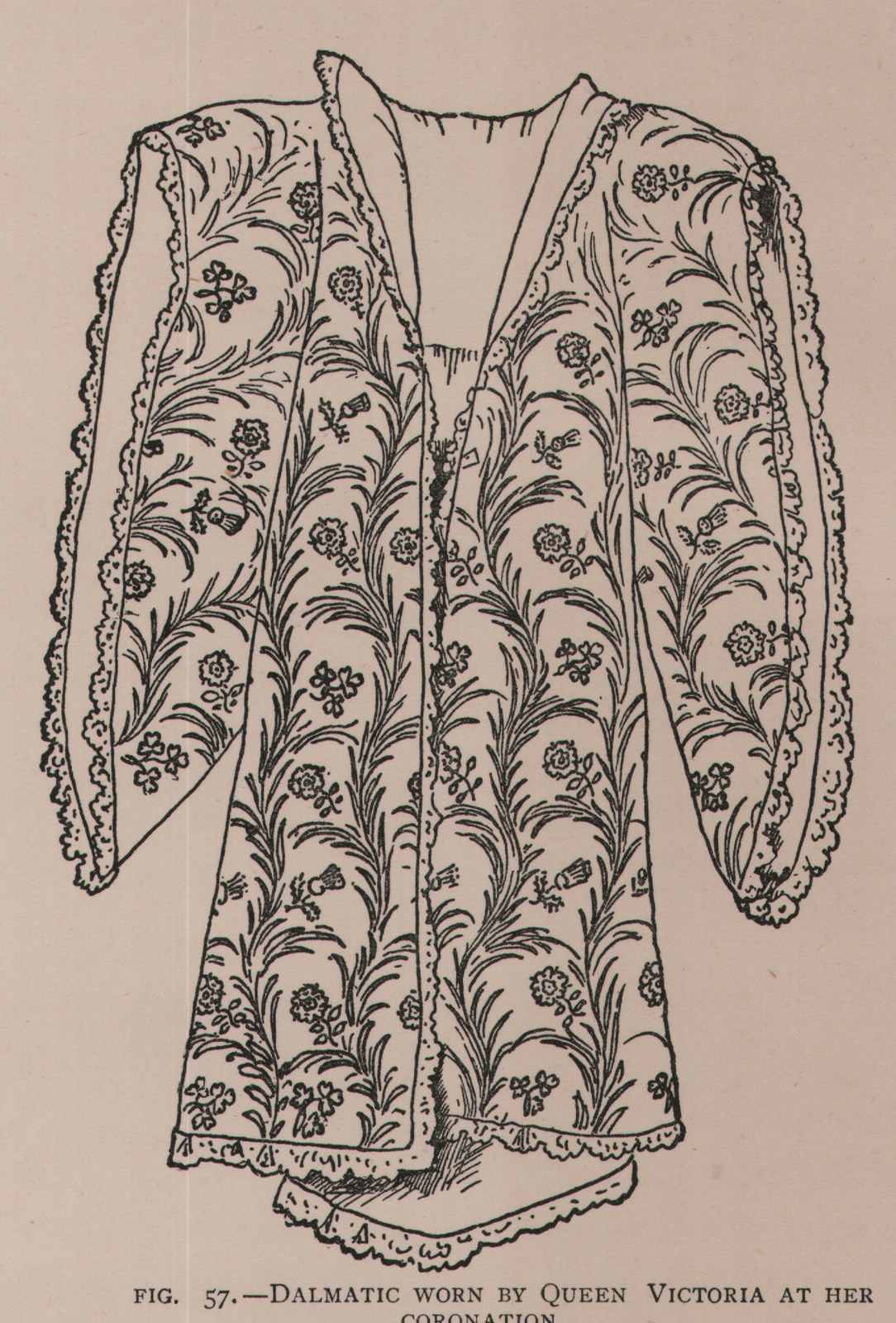 FIG. 57.-DALMATIC WORN BY QUEEN VICTORIA AT HER