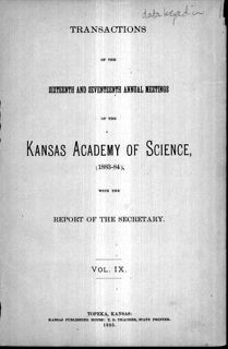 Transactions of the Kansas Academy of Science
