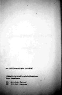 Wild Flowers Worth Knowing (Blanchan)